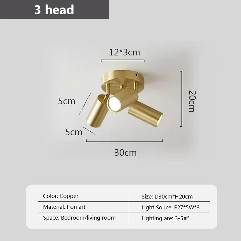plafonnier led moderne avec projecteurs luminaire09