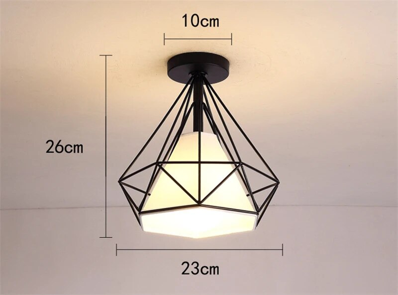 Plafonnier simple moderne blanc