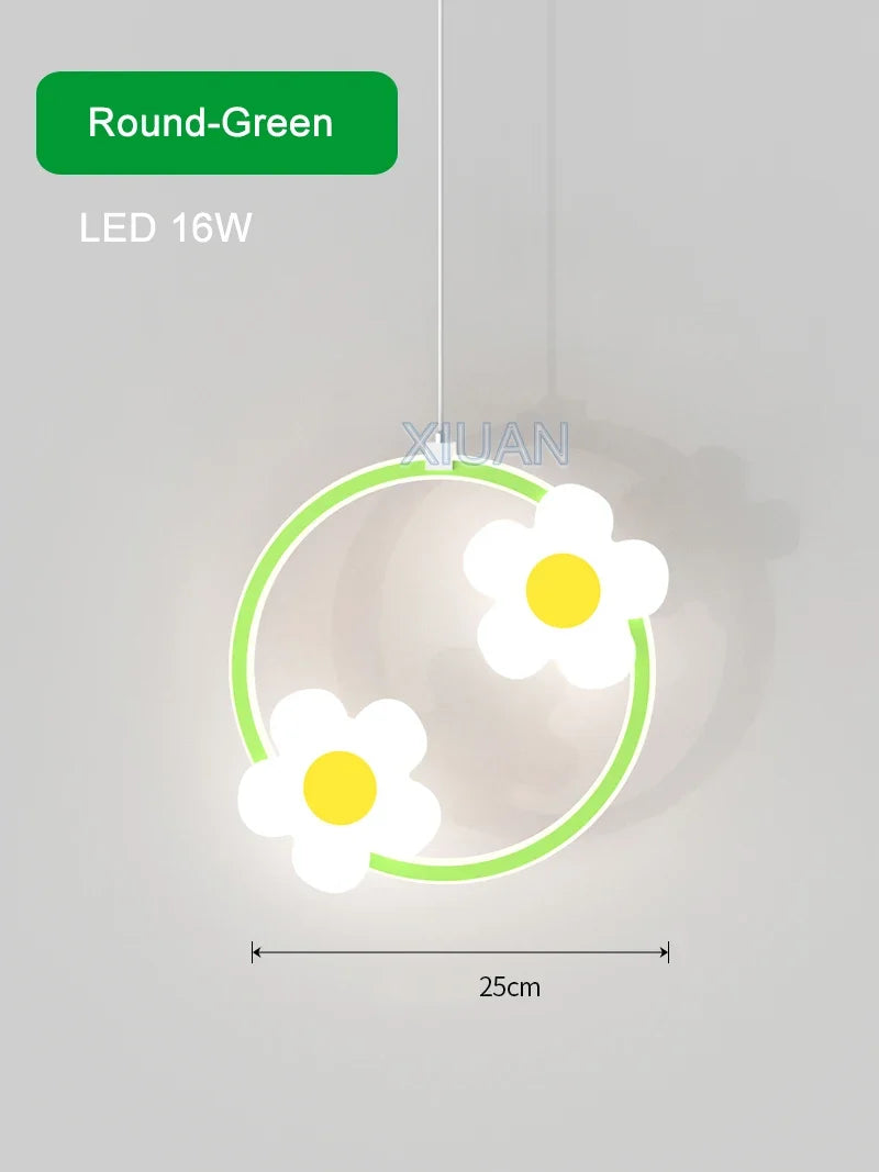 lustre fleur suspension pour fille chambre de bébé