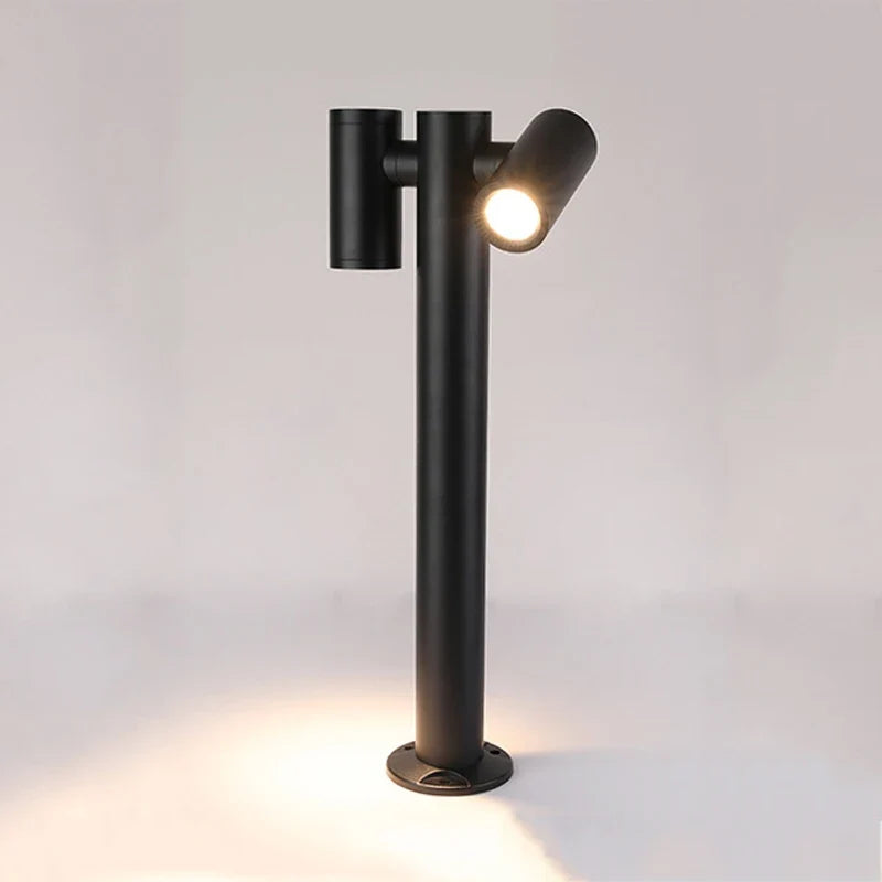 lampe de jardin double tête rotative éclairage créatif extérieur