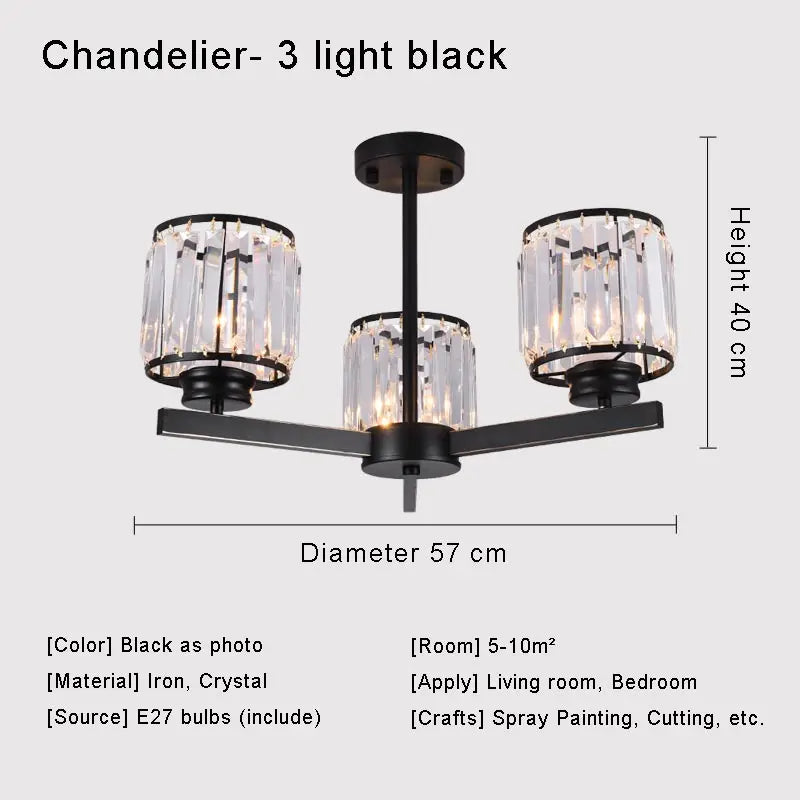 lustre en cristal moderne pour un éclairage intérieur élégant