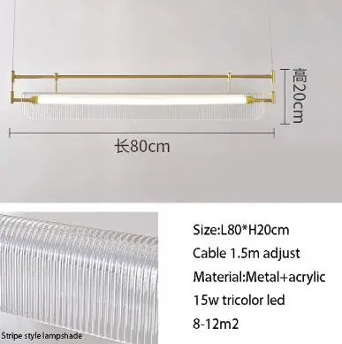 suspension rétro en verre pour décoration intérieure moderne