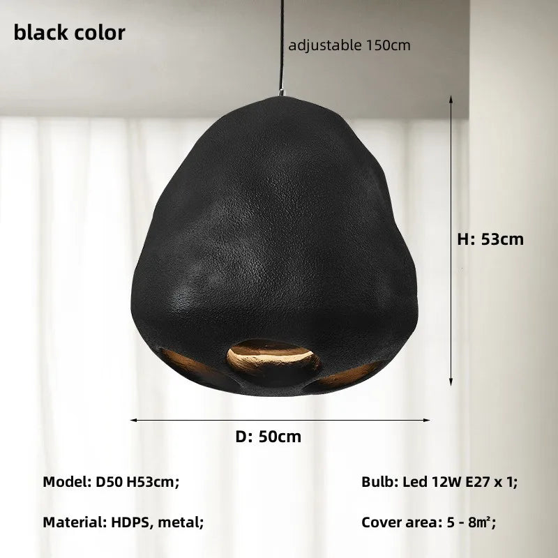 lustre led de style wabi sabi nordique créatif personnalisé