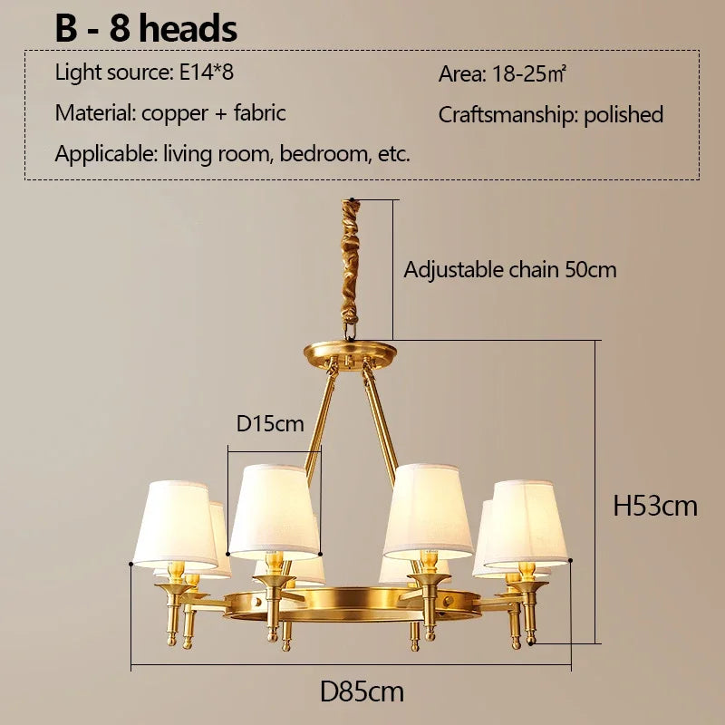 plafonnier led en cuivre design nordique moderne et luxueux