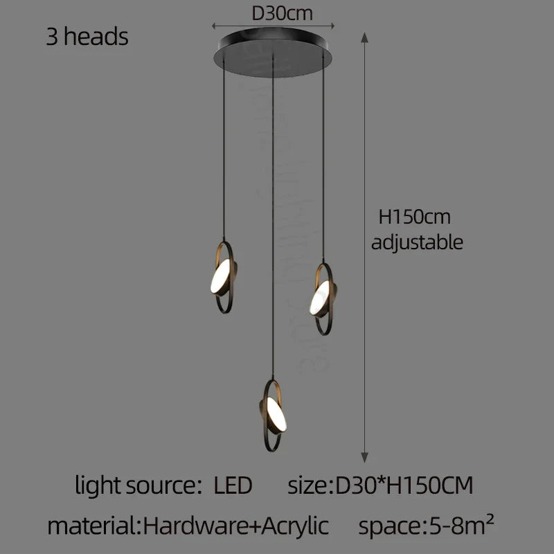 Suspension ovale en forme d'anneau ovale
