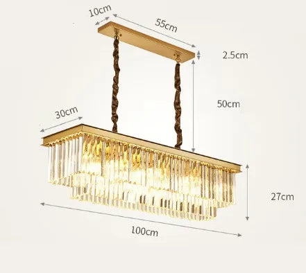 lustre en cristal design créatif pour décoration intérieure