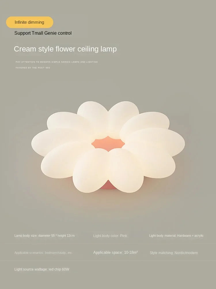 lustre créatif à pétales pour une ambiance chaleureuse et apaisante