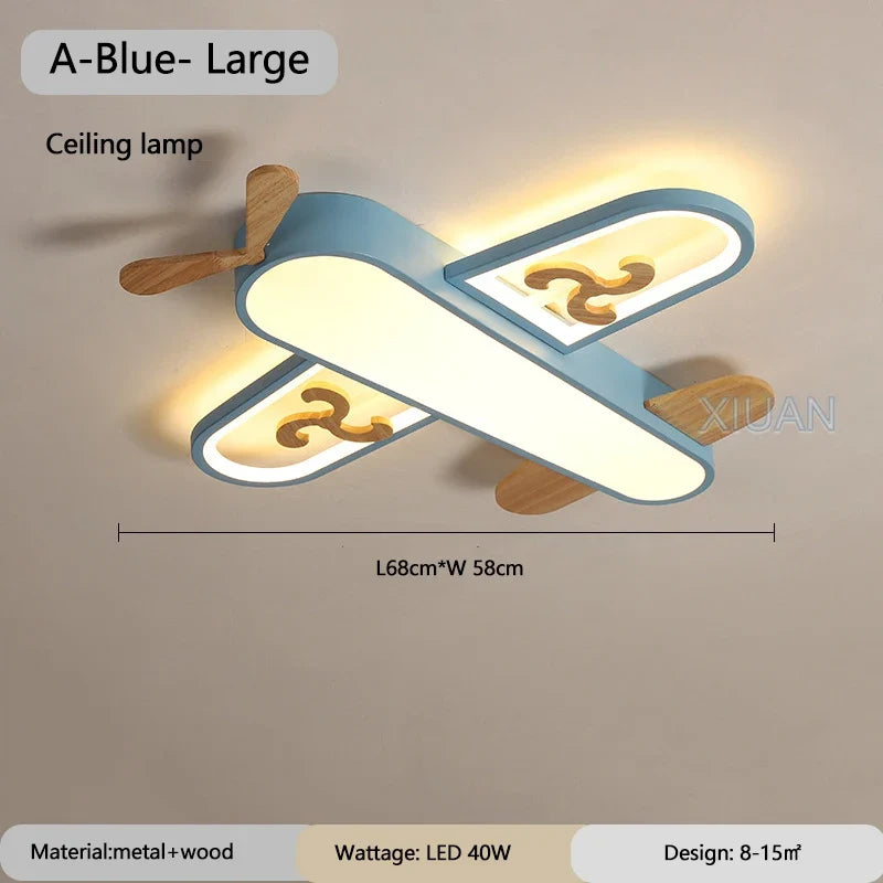 appliques suspendues led pour enfants en bois et métal