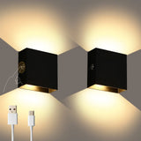 applique murale led rechargeable sans fil avec capteur humain usb
