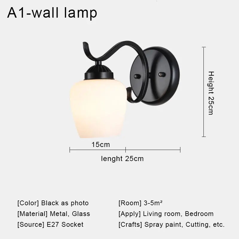 applique murale led rétro nordique moderne pour décoration intérieure