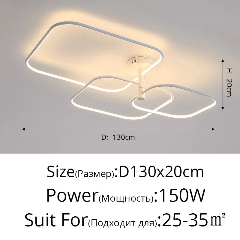 lustre led créatif moderne de luxe pour éclairage intérieur