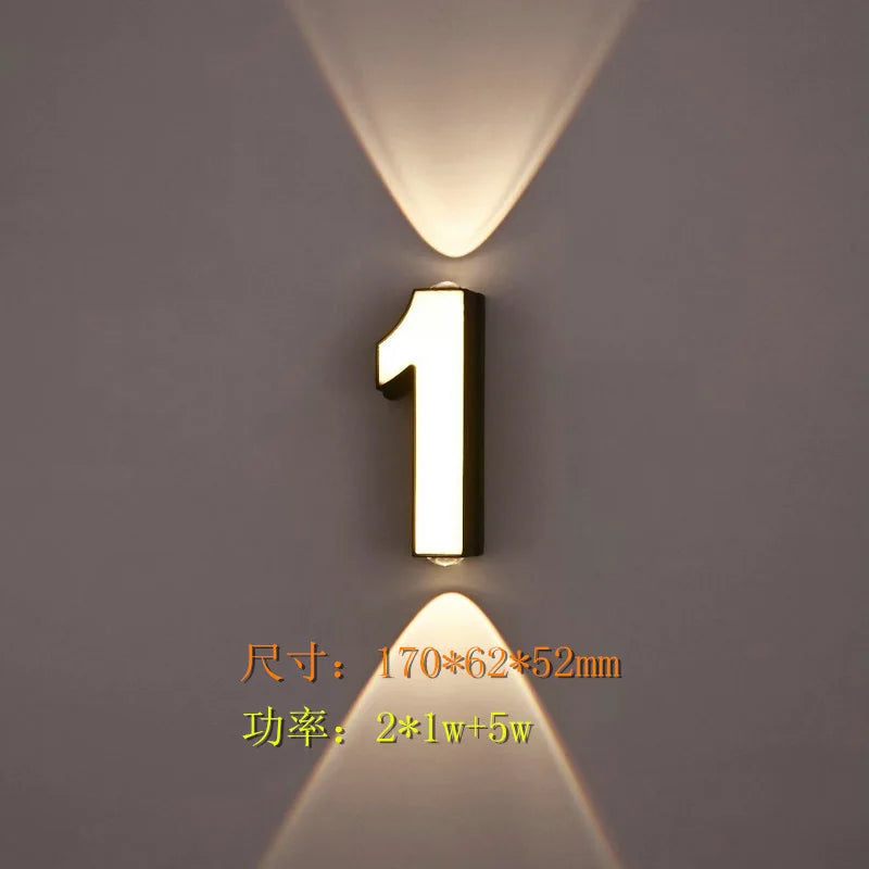 lampe numérique extérieure étanche led projection paysage signature moderne