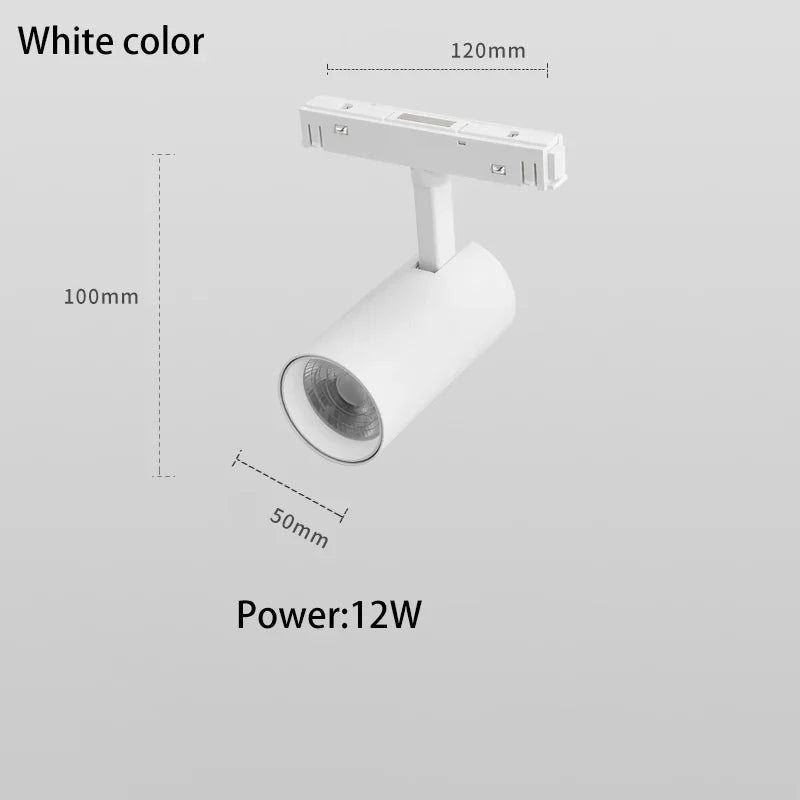 rails d'éclairage magnétiques led à intensité variable spot zigbee cob
