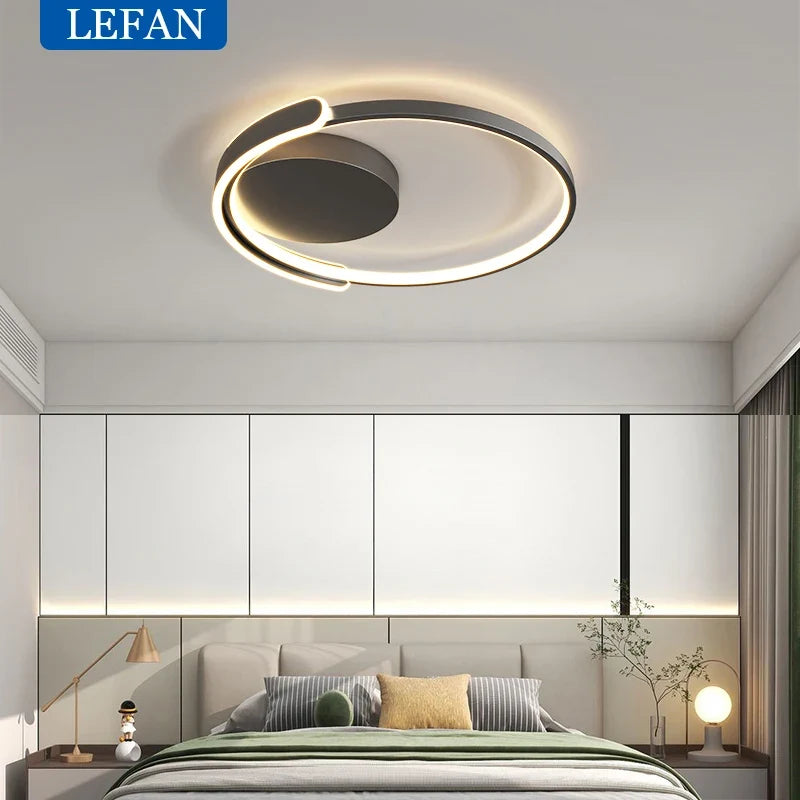 lampe led moderne en forme d'anneau pour intérieur