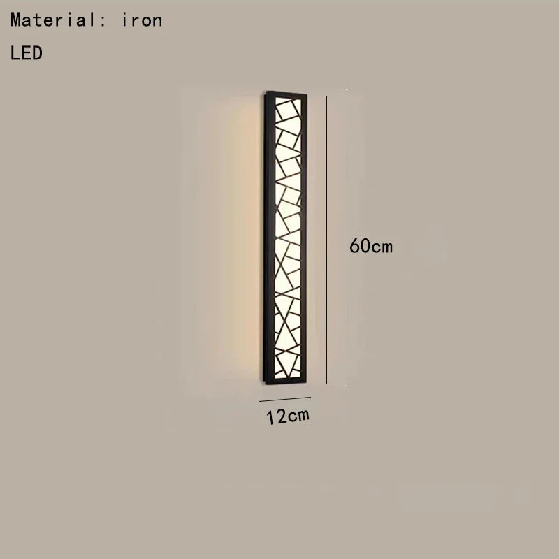 applique murale led style chinois lumière chaude 3000k acrylique métal