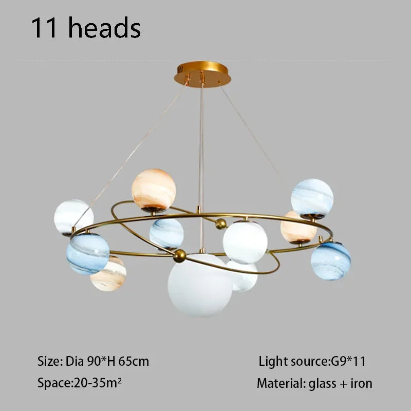 suspension créative en forme de planète pour décoration unique