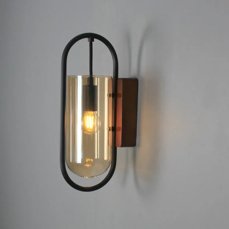 applique murale moderne en verre pour décoration artistique et éclairage