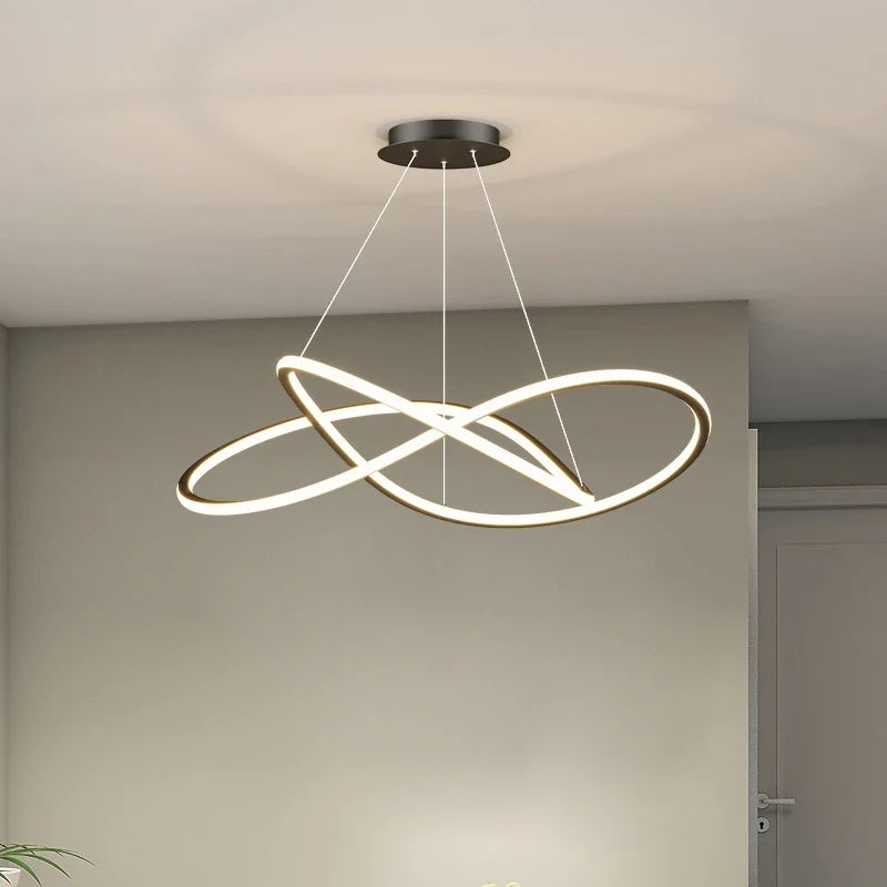 Lustre led arrondi pour décoration intérieure
