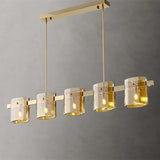 lustre à led postmoderne en cristal pour intérieur élégant