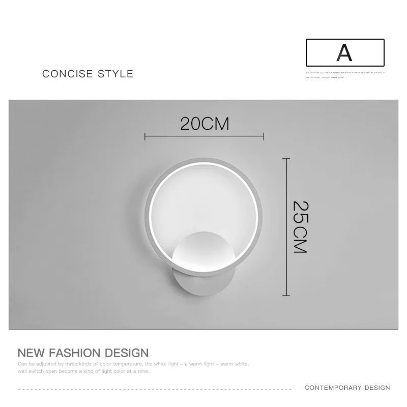 Modern Nordic LED Chandeliers For Living Rooms, Bedrooms, Restaurants, Kitchens, Chandeliers, White Circular 3-ring Design