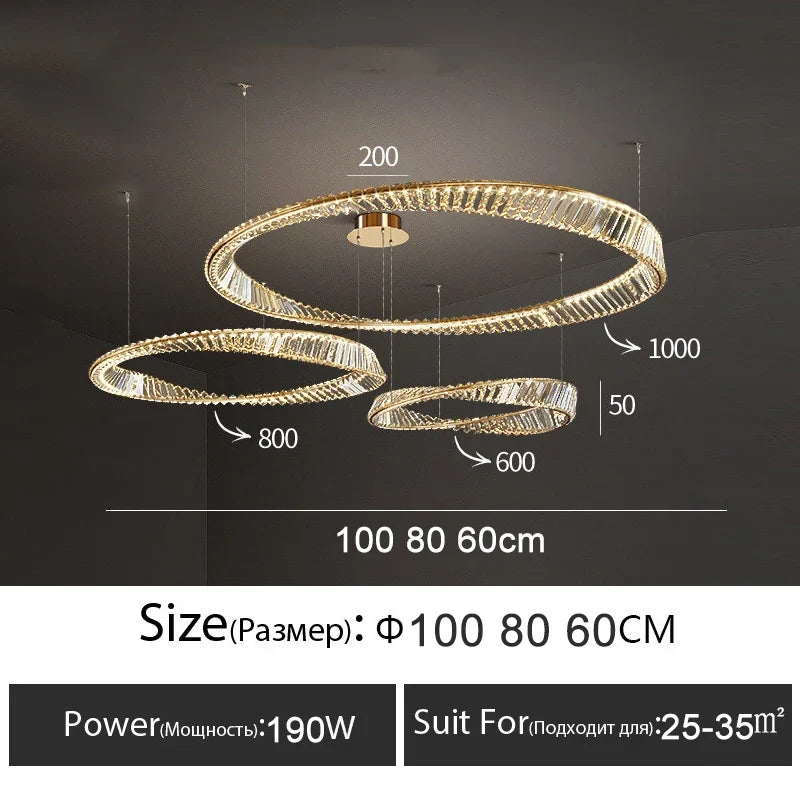 Plafonnier de luxe nordique salon créatif salle à manger lustre de plafond en cristal chambre décoration de la maison suspension LED lumières