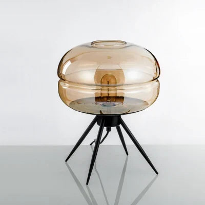 lampe de table led nordique moderne en verre pour décoration nocturne