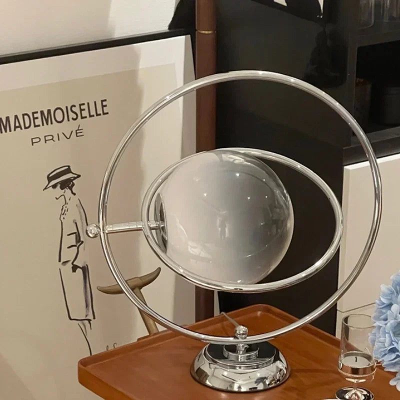 lampe de bureau rotative en verre design italien 2024