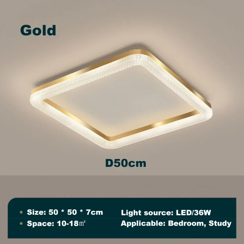 lustre led anneau plafonnier décoration maison luminaire