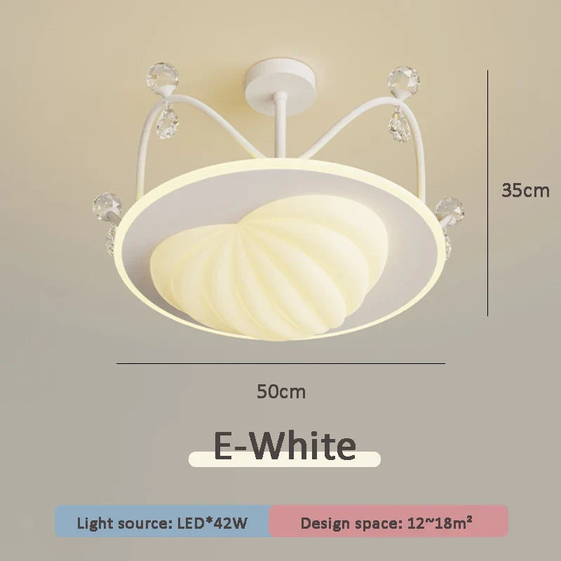 lampe créative en cristal pour chambre de princesse moderne