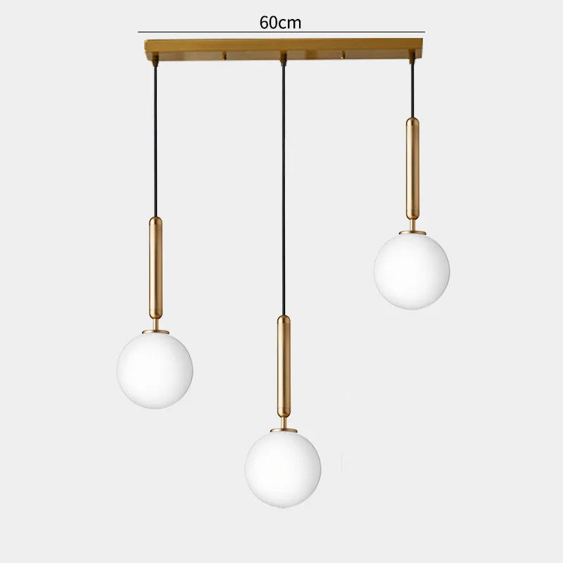 lustre moderne en verre pour décoration intérieure élégante