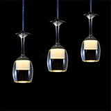 Suspension modernes en verre de vin pour bar café