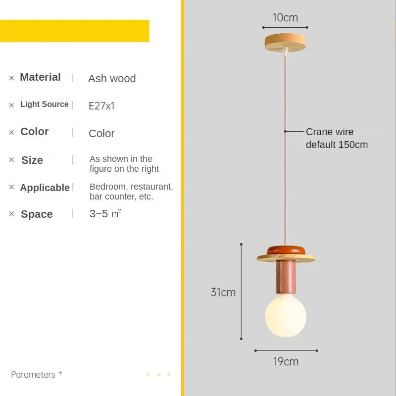 Suspension Memphis LED colorée à formes géométriques