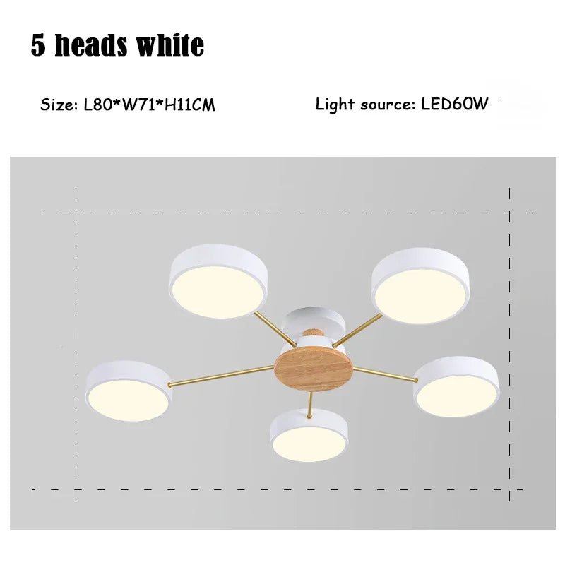 plafonnier moderne créatif pour décoration intérieure en led