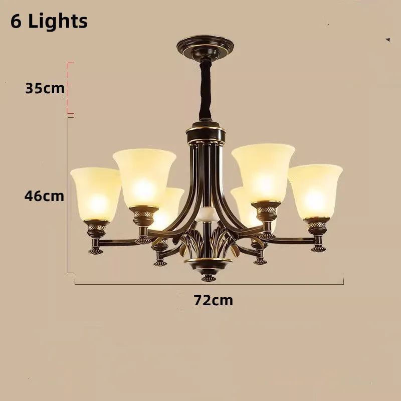 lustre nordique de luxe en cuivre style vintage industriel