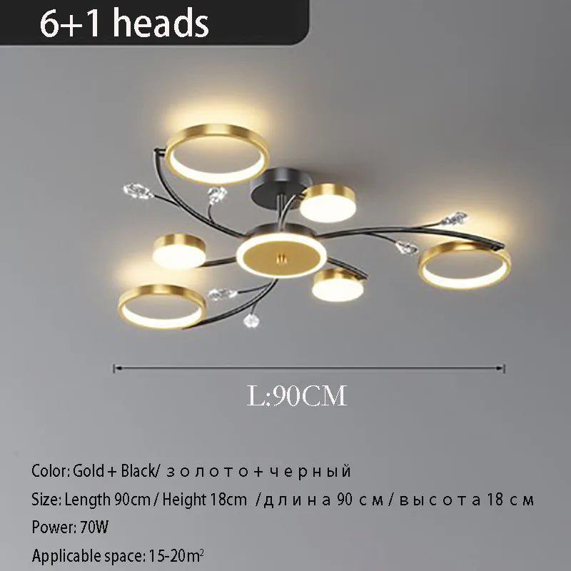 lustre nordique lumineux pour un éclairage intérieur élégant