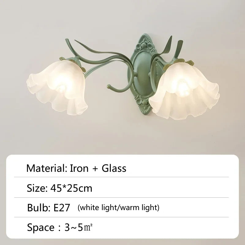 lustre à fleurs médiéval style nordique pour intérieur élégant