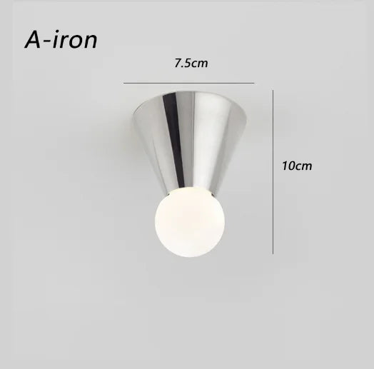 plafonnier en laiton éclairage intérieur nordique simple décoratif