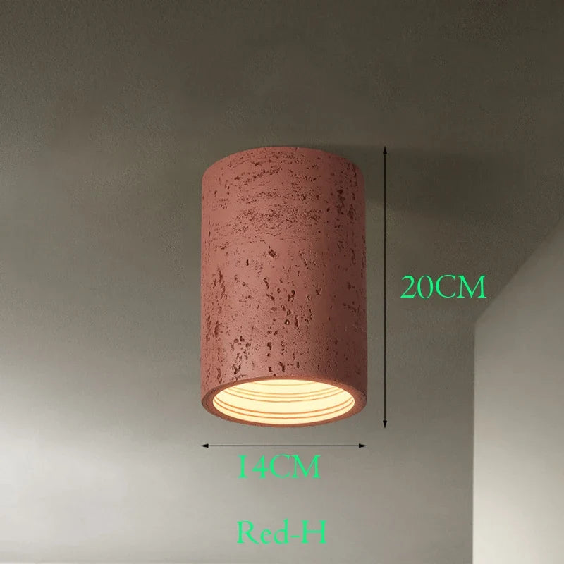 Spot Wabi-sabi résine LED nordique salon couloir pour la maison salon cuisine Downlight décoration