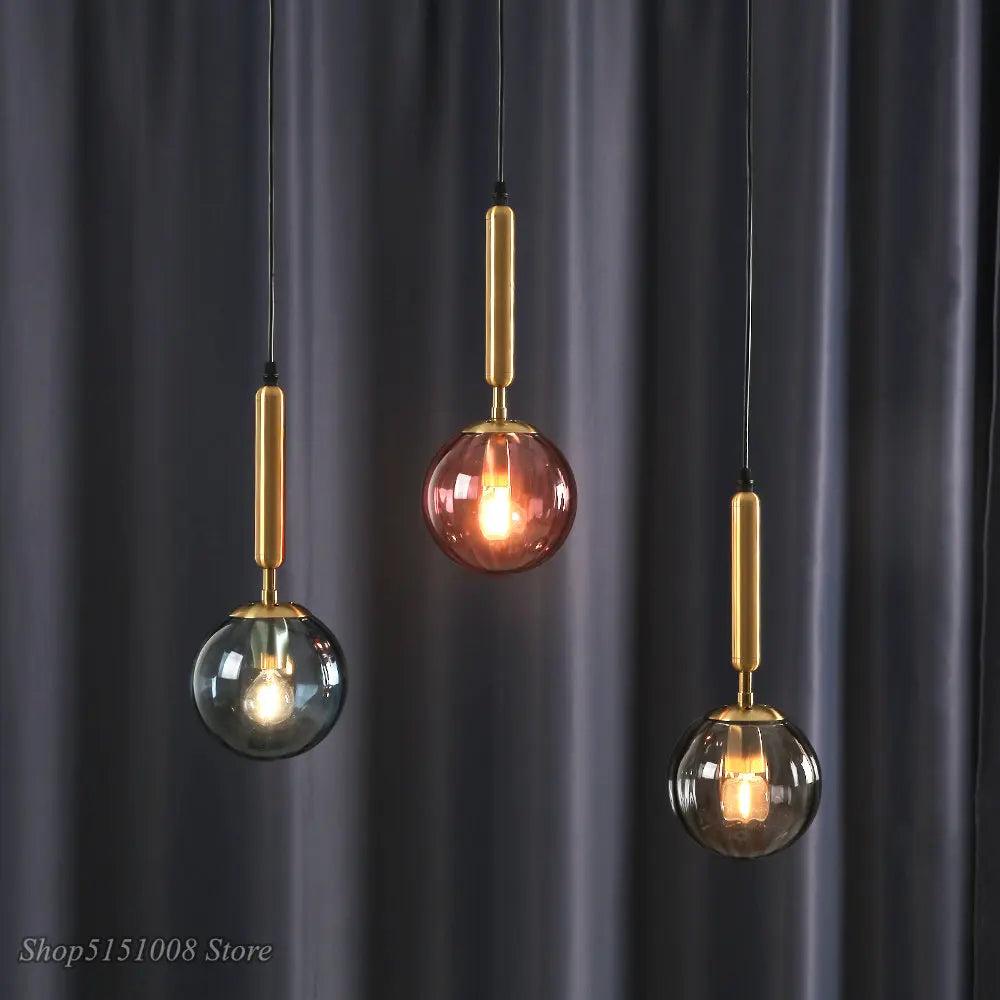 suspension moderne en verre pour décoration intérieure élégante