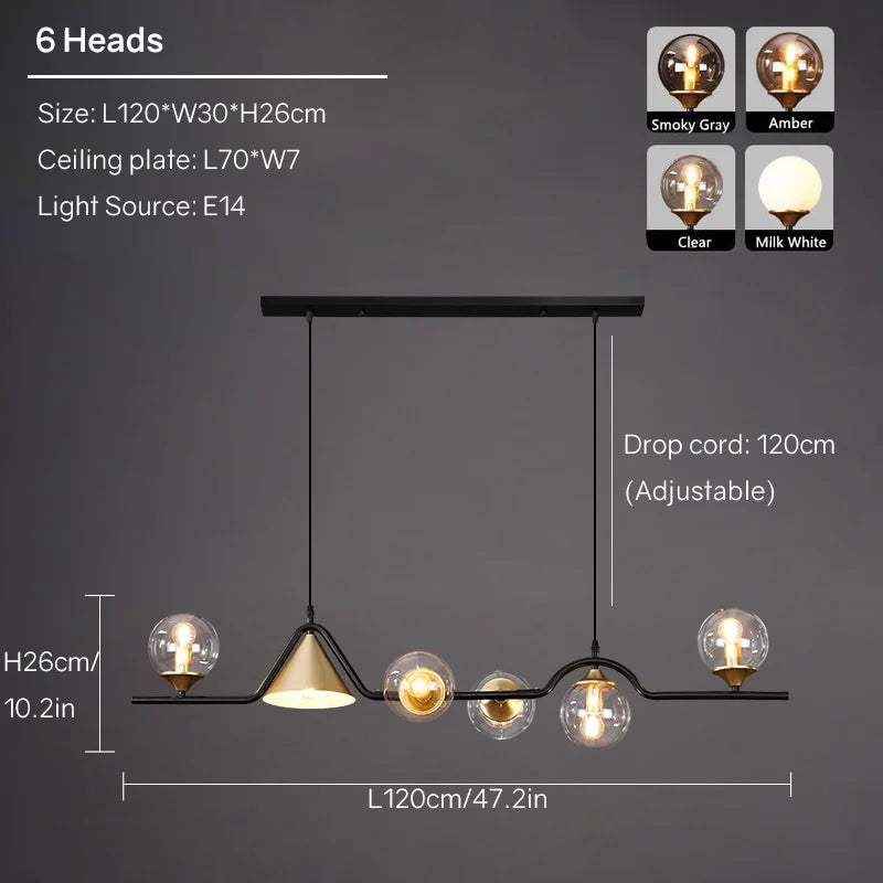 suspension moderne minimaliste pour bar et comptoir