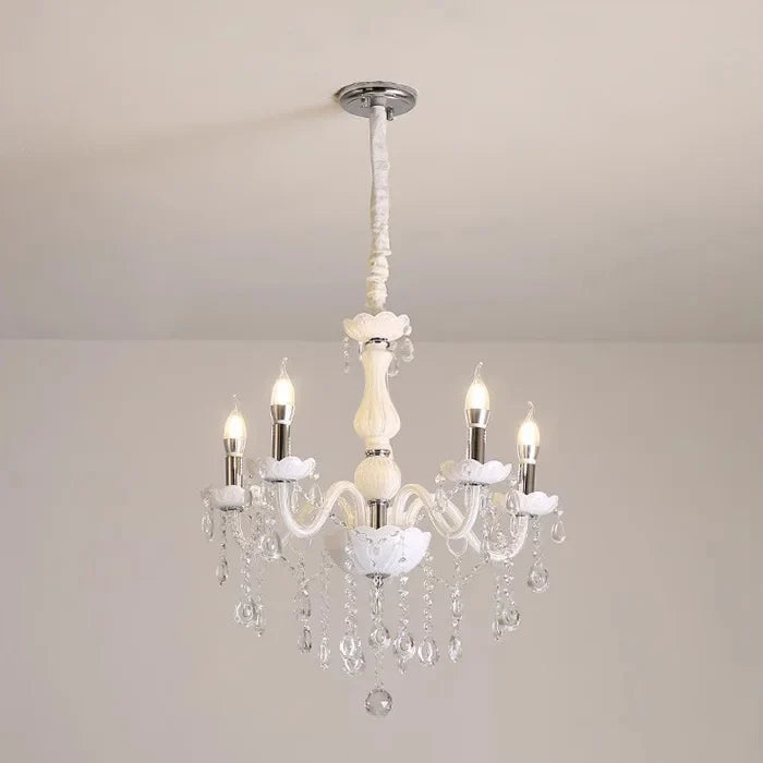 lustre moderne en verre tube incurvé style nordique cristal