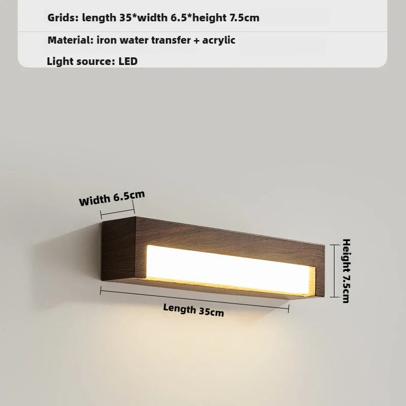 applique murale rétro à led pour intérieur moderne