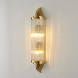 applique murale en acier inoxydable et cristal design moderne