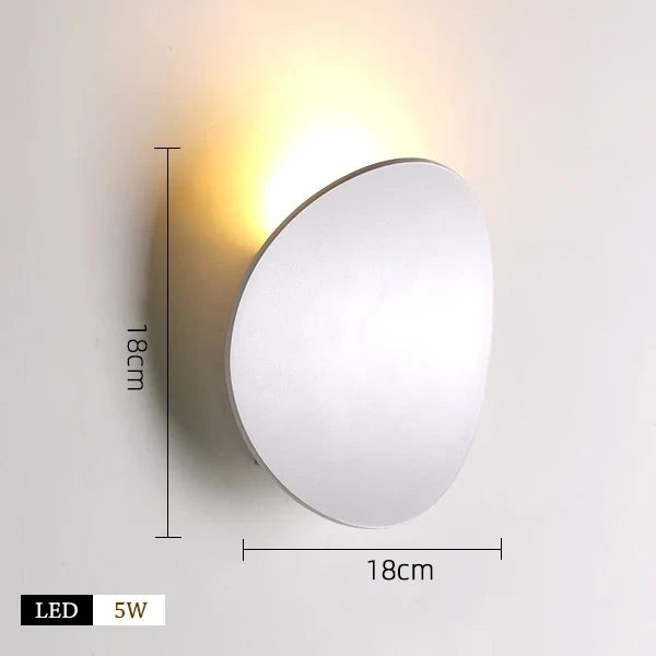 applique murale led moderne rotative pour décoration intérieure