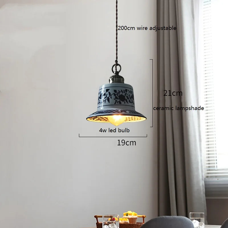 suspension led moderne en céramique pour intérieur maison