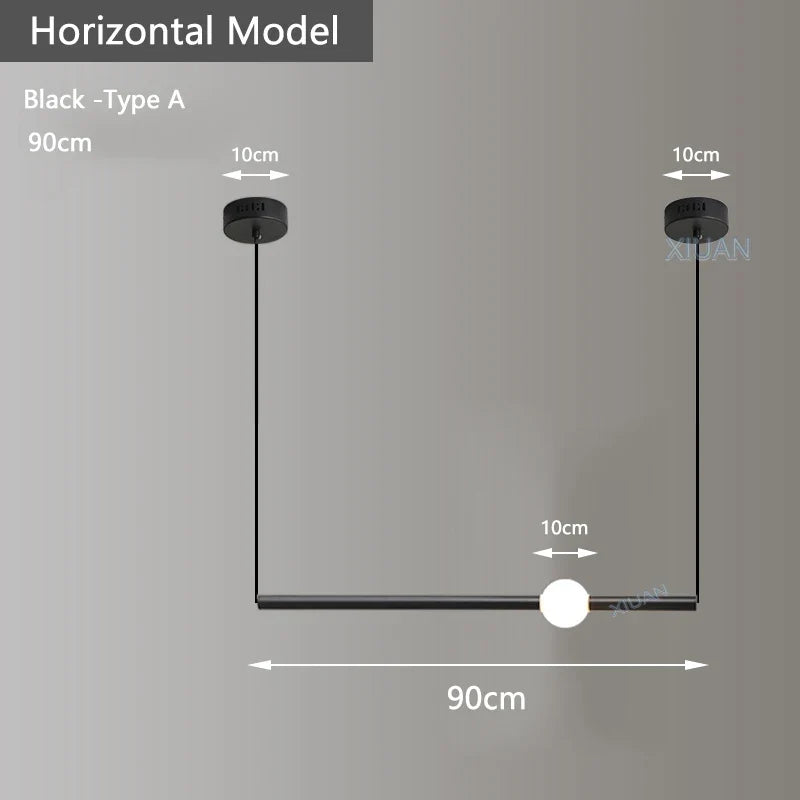 suspension horizontales modernes pour table à manger