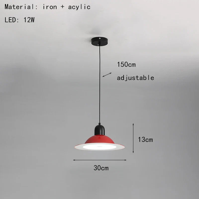 suspension led métal fil réglable lampe suspension