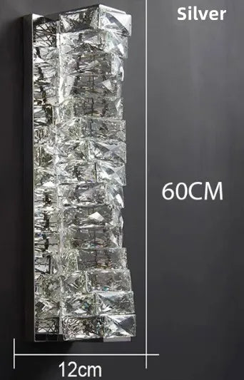 applique murale en cristal moderne lampe à led pour intérieur