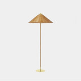 lampadaire led moderne nordique tissé à la main en bambou rotin