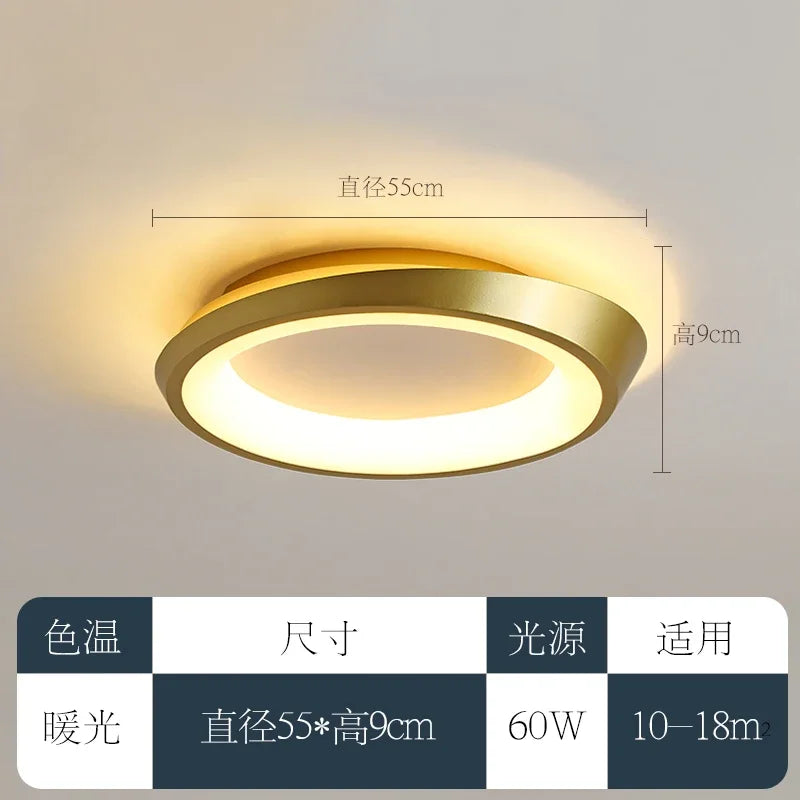 plafonnier led rond style nordique pour intérieur moderne